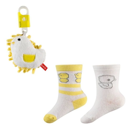 SOXO Baby Set: 2 Paar  Socken und Schlüsselanhänger