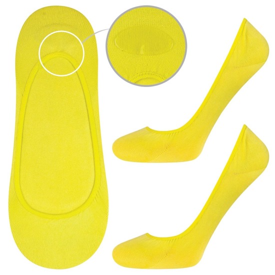 SOXO Damen Füßlinge | gelb, klassisch