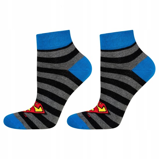 SOXO Herren kurze Socken | Superman Muster 