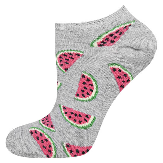 SOXO Set 2 Damen kurze Socken | Wassermelone und Eiscreme Muster