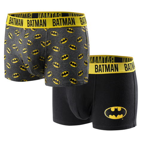 Set 2 x Herren Boxershorts Batman | Geschenkidee | Jungentag | Baumwoll-Slips