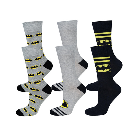 Set 3 x Herrensocken | Batman DC Comics | Geschenkidee | Bunt