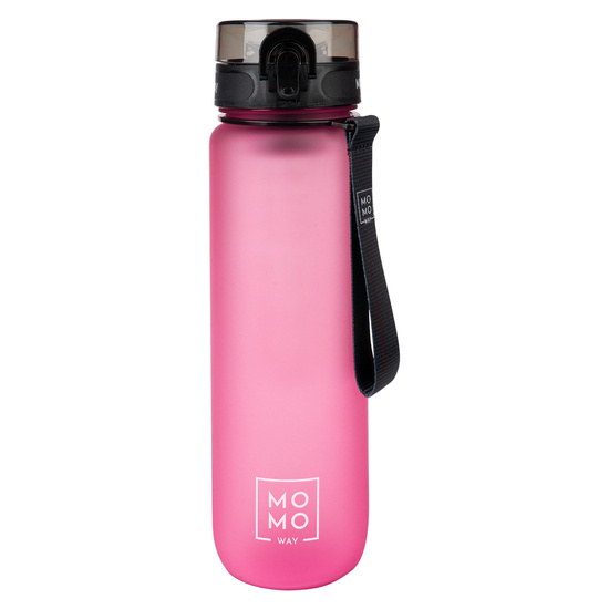 Wasserflasche mit Fruchteinsatz, dunkelrosa, für Kinder und Erwachsene | BPA free | Tritan | MOMOWAY