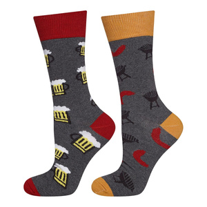 1 Paare von lustige Socken mit Grillmotiv | Herensocken | SOXO
