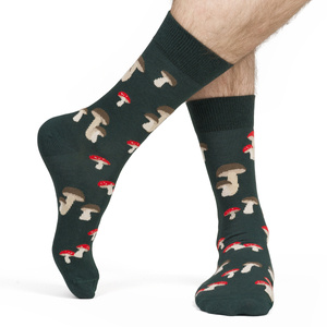 1 Paare von lustige Socken mit Pilzemotiv | Herensocken | SOXO