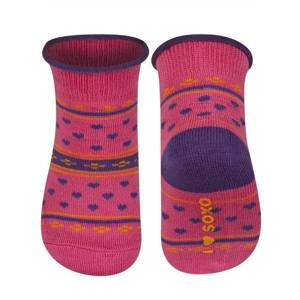 1 Paare von lustige Socken mit Rosa Mustern | Babysocken | SOXO