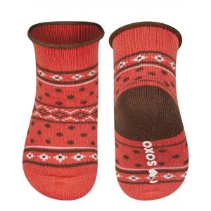 1 Paare von lustige Socken mit Rot Mustern | Babysocken | SOXO