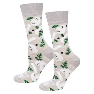 1 Paare von lustigen Socken mit Mushroom Suppenmotiv in einzigartiger Verpackung | Damen-/Herensocken | SOXO
