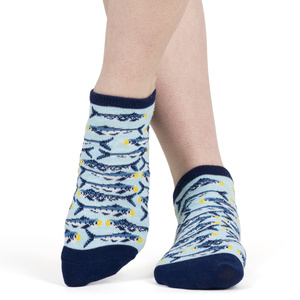 1 Paare von lustigen Socken mit Sardinesmotiv in einzigartiger Verpackung | Damensocken | SOXO