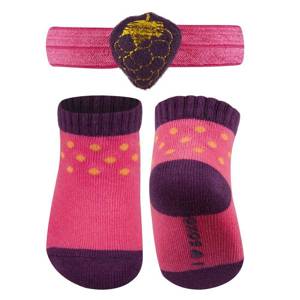 Babyset Rosa SOXO Socken und Stirnband