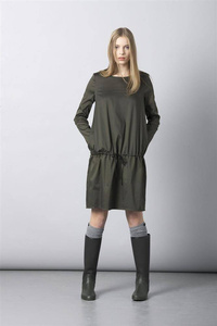 Baumwollkleid Übergröße khaki