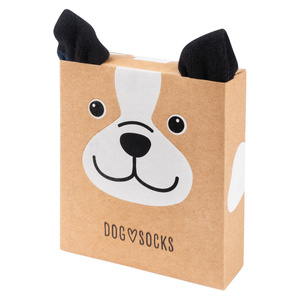 Damen | Herren SOXO Socken | Hund in einer Box | lustige Geschenkidee | Unisex