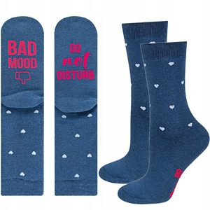 Damen Socken SOXO mit Untertiteln Baumwollen Geschenk 
