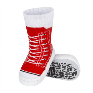 Kinder Turnschuhe SOXO mit Ledersohle mit Sneaker-Motiv