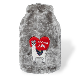 Lama Wärmflasche 1,8 L SOXO in Plüsch Hülle Geschenkidee