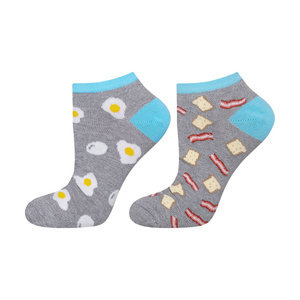 SOXO Herren kurze Socken | Speck und Eier Muster 