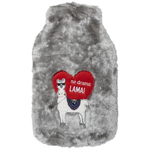 SOXO Wärmflasche mit Deckel | Lama
