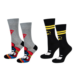 Set 2x Herrensocken SOXO GOOD STUFF Batman Superman DC Comics