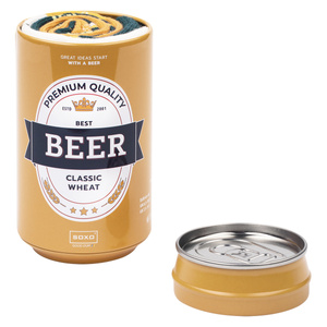 Set Bunte 4x SOXO GOOD STUFF Herrensocken lustiges Bier in der Dose zum Verschenken