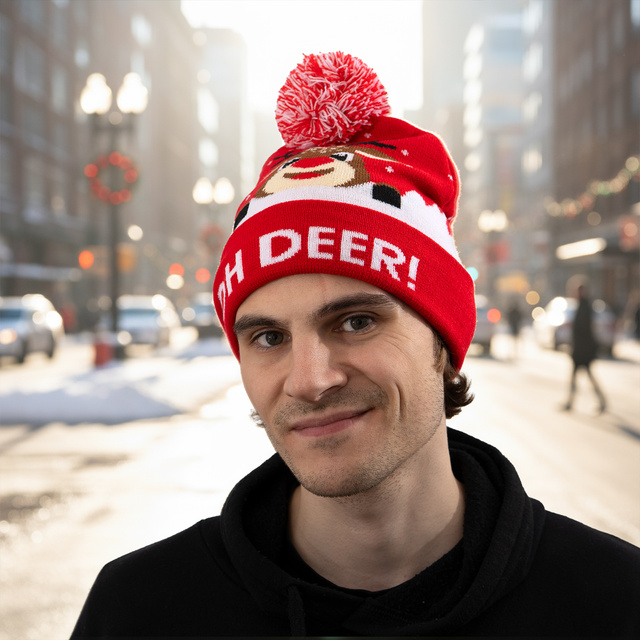 Herrenmütze Rentier