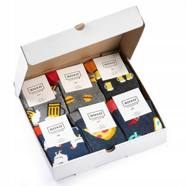 Geschenkbox SOXO PIZZA SOCKS Geschenkbox