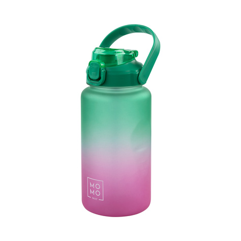 Wasserflasche 1500 ml grün-rosa | BPA free 