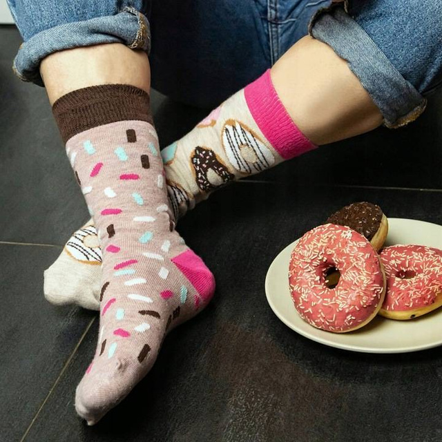 Socken mit Pizza-Motiv 5er-Pack