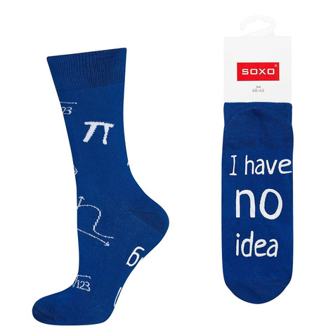 Herrensocken SOXO mit Untertiteln Baumwollen Geschenk 