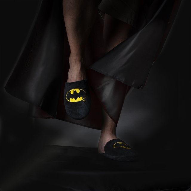 Herren-Hausschuhe Batman-Motiv