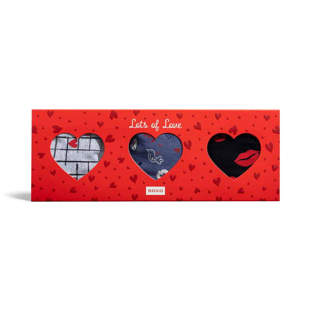 SOXO Valentinstag Boxershort Set - 3 Paare