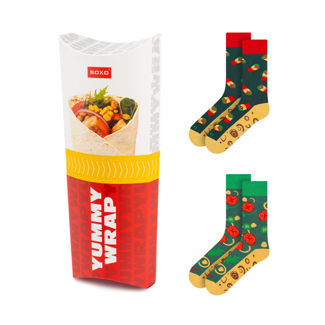 Socken mit Wrap-Motiv 2er-Pack