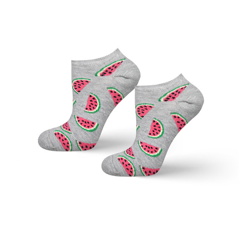 SOXO bunte Damen kurze Socken | Wassermelone Mustern