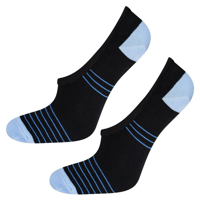 SOXO Herren Füßlinge | schwarze und blau, klassisch