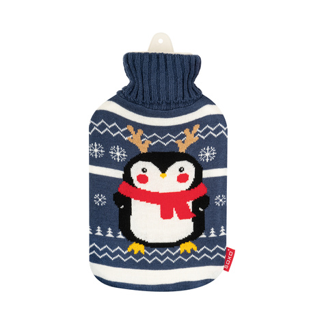 Pinguin Wärmflasche im Pullover lustiges Geschenk für Nikolaustag | Weihnachten