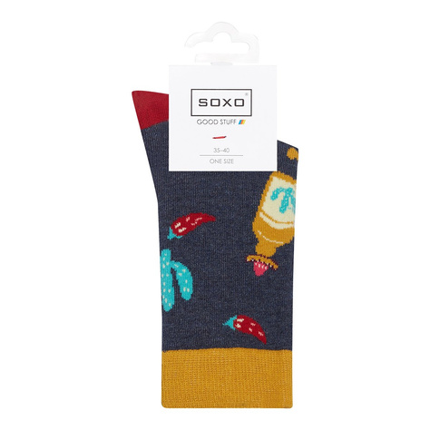  Set mit 2x Damensocken | Papageienmotiv + Mexicomotiv | SOXO