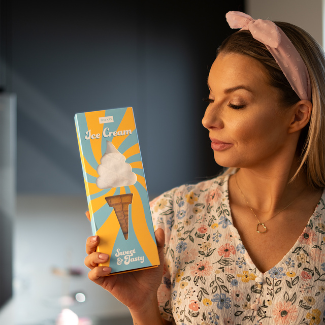 Socken mit Eiscreme-Motiv 2er-Pack