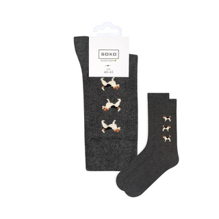 Socken mit Hunde-Motiv