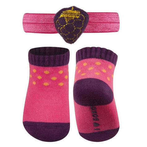 OUTLET Babyset Rosa SOXO Socken und Stirnband