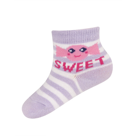 Bunte Babysocken SOXO mit Untertiteln