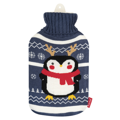 Damensocken Set SOXO Schokoriegel und Weihnachts Wärmflasche Pinguin | Weihnachtsgeschenk