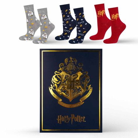 Adventskalender| Harry Potter Buch | 6 Paar Damensocken | SOXO 