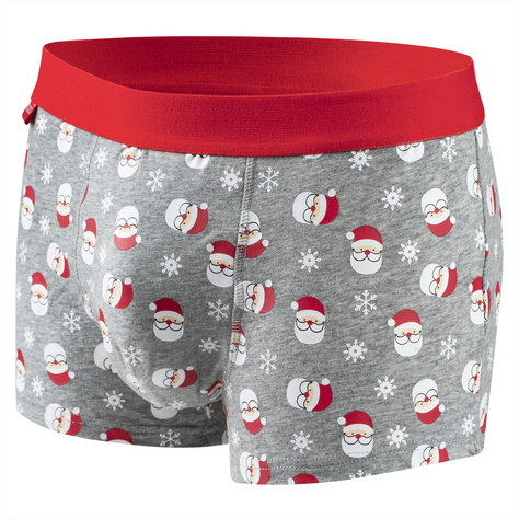 Set mit 4x Herrensocken + 4x Boxershorts mit Weihnachtsmotiv in einzigartiger Verpackung | SOXO