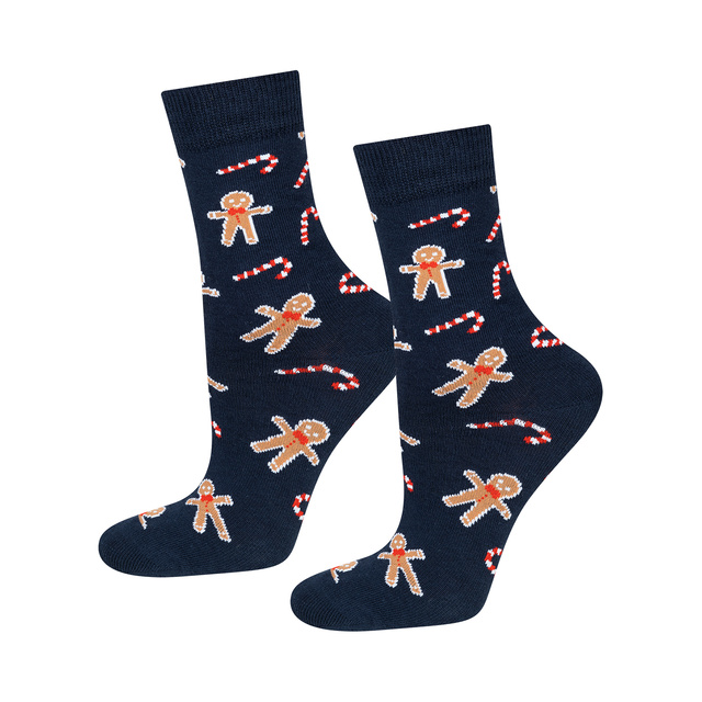 4 Paar von lustigen Socken mit Weihnachtsmotiv in einzigartiger Verpackung | Damensocken | SOXO