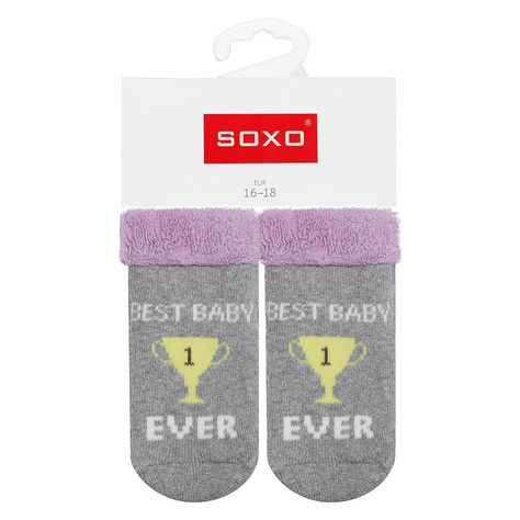  1 Paare von lustige Socken mit Untertiteln  | Babysocken | SOXO