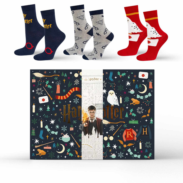 Adventskalender mit Socken Harry Potter 12er-Pack