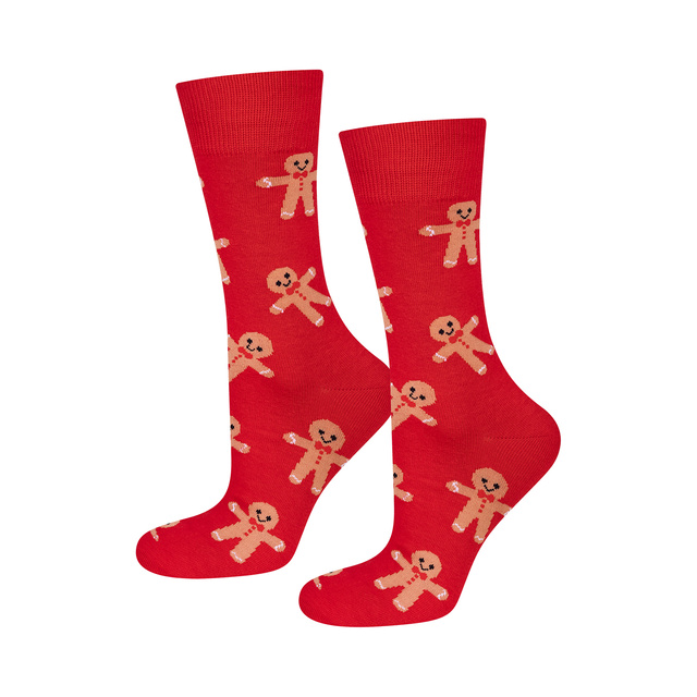 4 Paar von lustigen Socken mit Weihnachtsmotiv in einzigartiger Verpackung | Herrensocken | SOXO