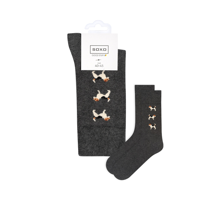 Socken mit Hunde-Motiv