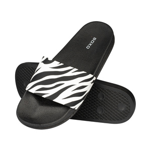 SOXO Strand Latschen unisex | Zebra Muster