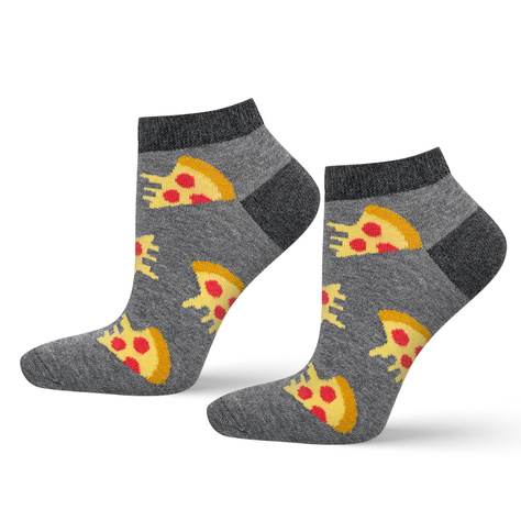 1 Paare von lustige Kurze Socken mit Pizzamotiv | Herrensocken | SOXO