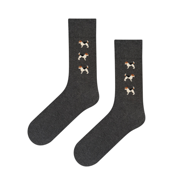 Socken mit Hunde-Motiv
